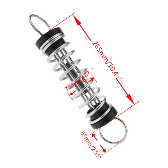 Marine Shock Absorber Spring for Boat Cleats Protection (304 Stainless Steel)