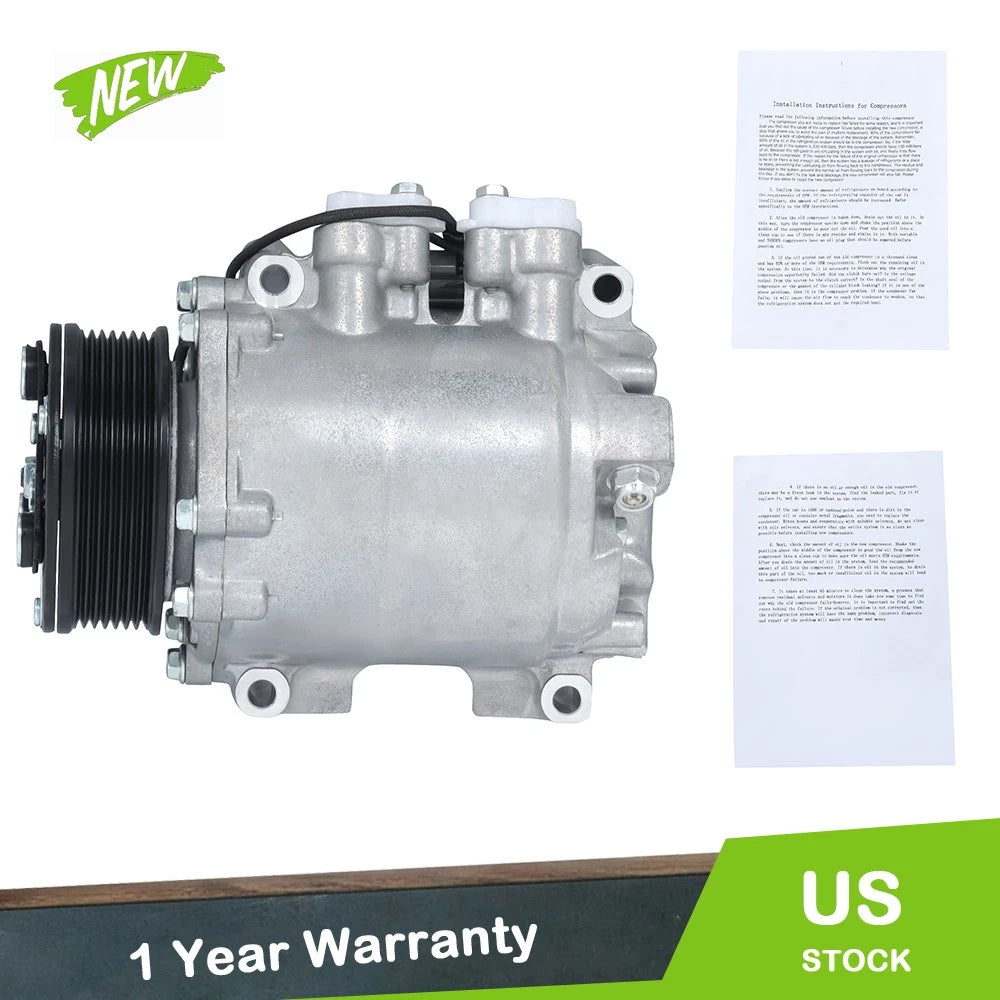 A/C Compressor & Clutch for Acura RSX (2002–2006) Honda Civic (2002–2005)
