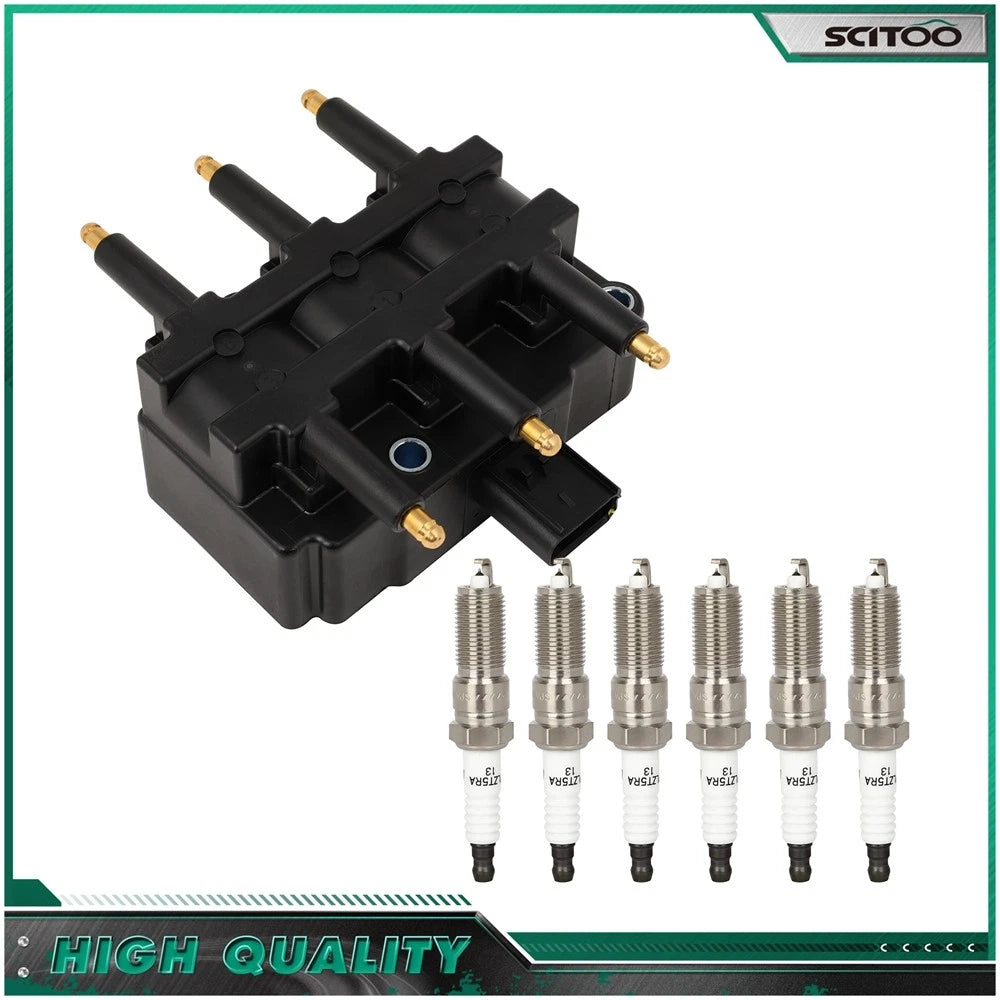 Ignition Coil & Spark Plug Set for Jeep Wrangler (2007–2011) & VW Routan (2009–2010)