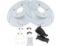 Rear Brake Pad and Rotor Kit for Mazda Protege 1998 (RZ379QT)
