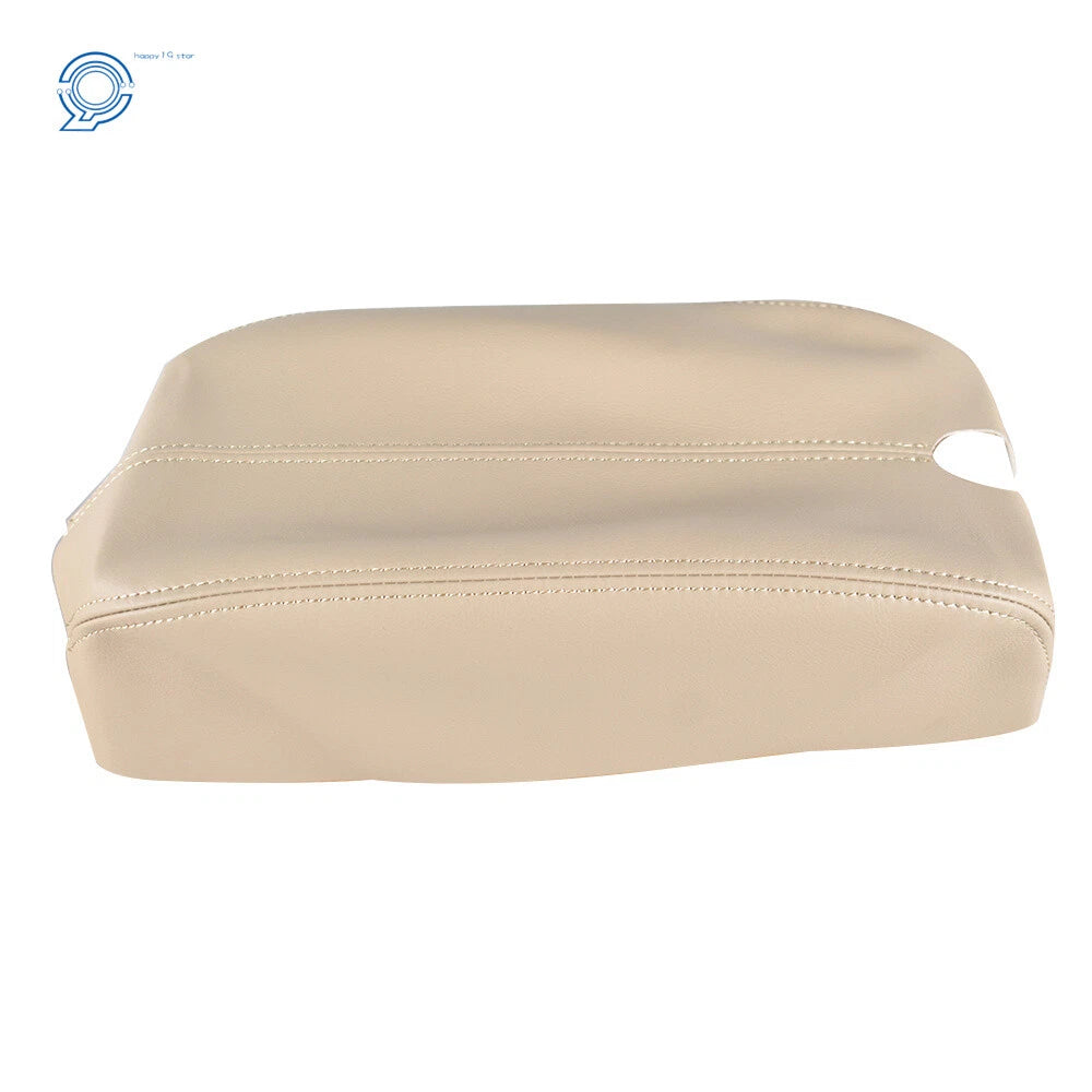 Beige Leather Synthetic Center Console Armrest Cover for Honda Accord (2008–2012)