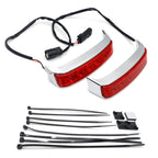 LED Chrome Saddlebag Run Brake Turn Signal Light for Harley FLHR FLHTKSE FLHRSE FLTRUSE (2010–2023)