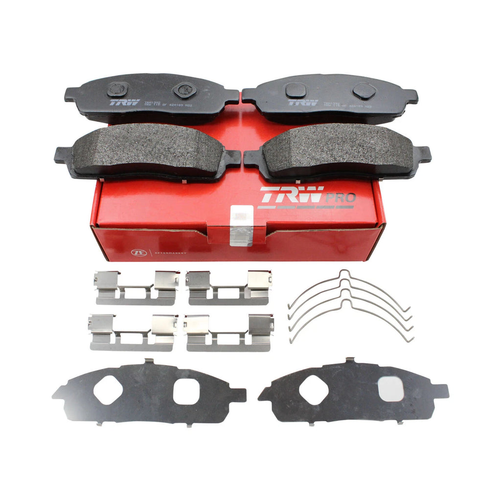 TRW Pro Front Metallic Brake Pad Set with Hardware for Ford F-150 (2008–2009)