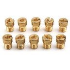 10PCS Carburetor Pilot Jets Kit for PWK Mikuni OKO KOSO Carb #100-#140