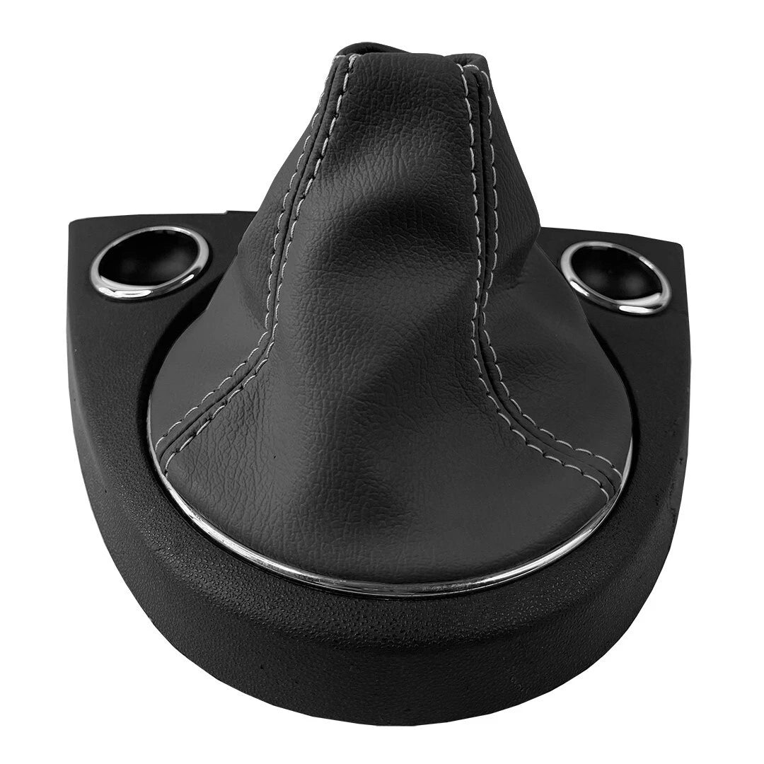 Manual Shift Boot for Fiat 500 Abarth (2012–2019) Gray PVC Leather