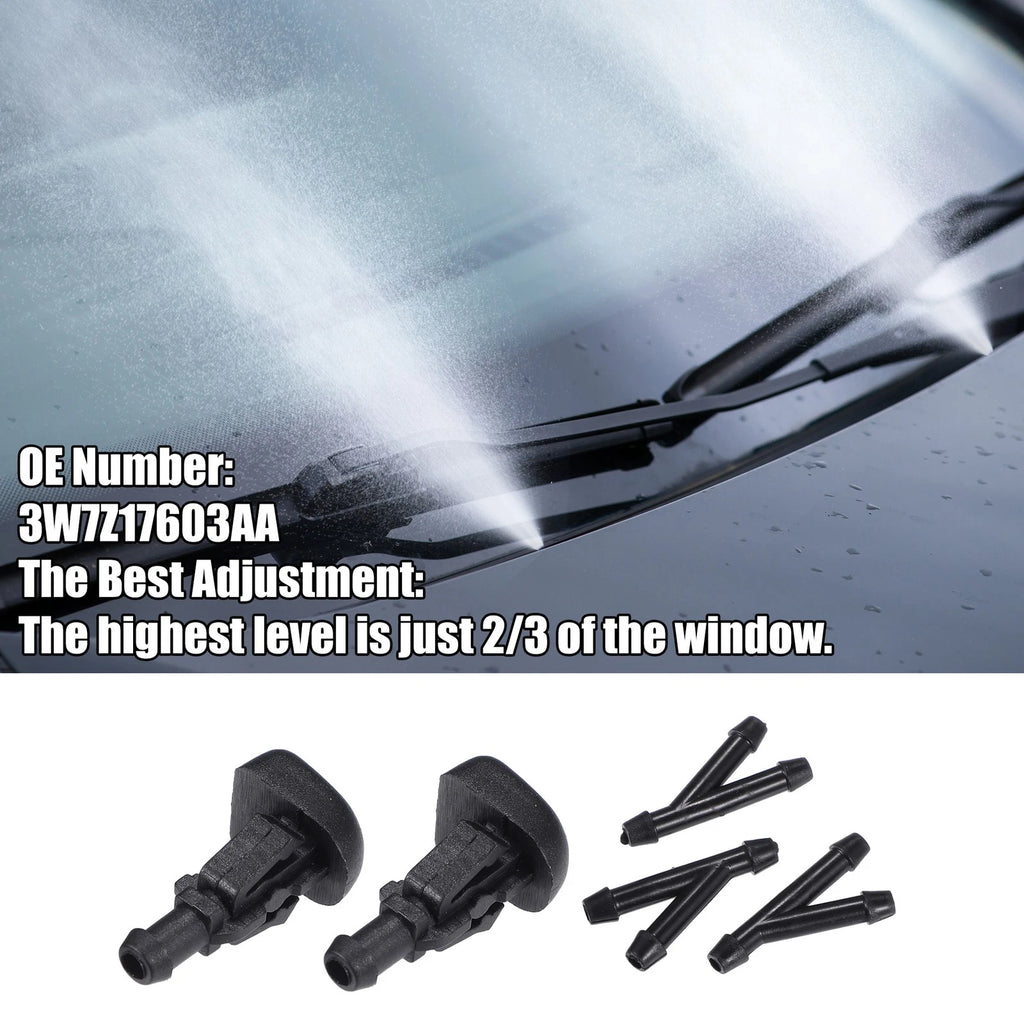 Set of 2 Windshield Washer Nozzles No. 3W7Z17603AA for Ford E-150 (2010–2014)
