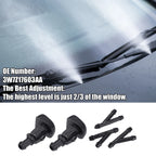 Set of 2 Windshield Washer Nozzles No. 3W7Z17603AA for Ford E-150 (2010–2014)