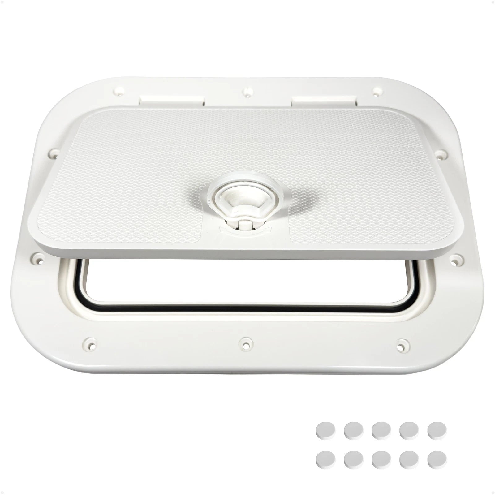 Boat Hatch Access Lid for Marine (15-11/16" x 12-7/8", Off-White)