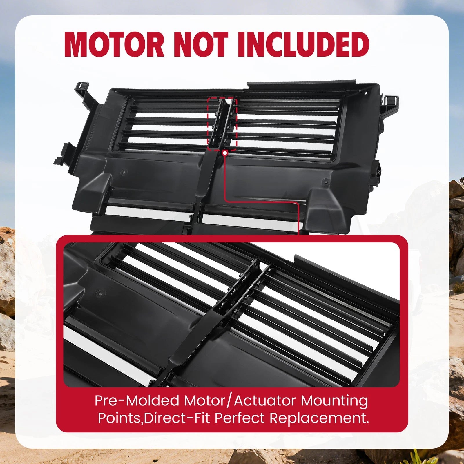Front Radiator Active Grille Shutter for Ford Focus (2012-2018)