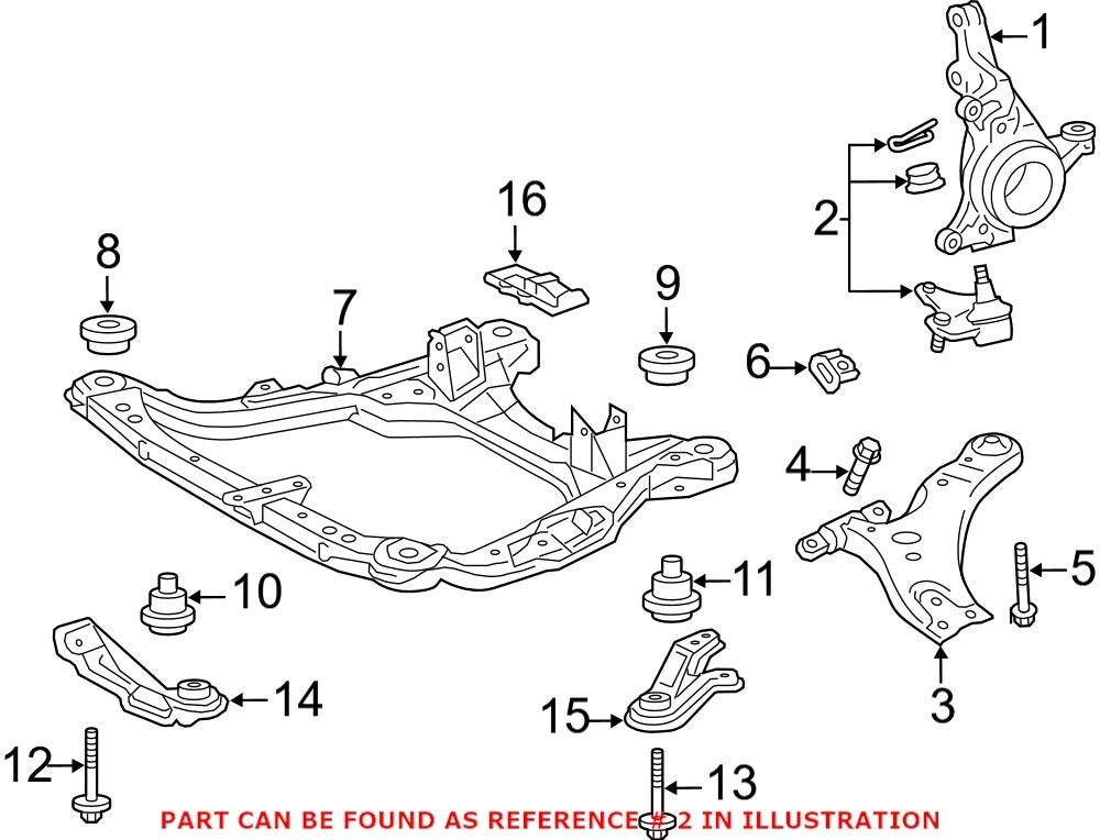 Front Passenger Right Suspension Ball Joint for Lexus RX350 RX450h (2007–2021)