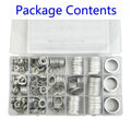 450pcs Oil Washers Flat Gasket Seal for Metric Screws