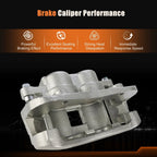 Brake Calipers with Bracket Kit for Chevrolet Colorado (2004–2008)