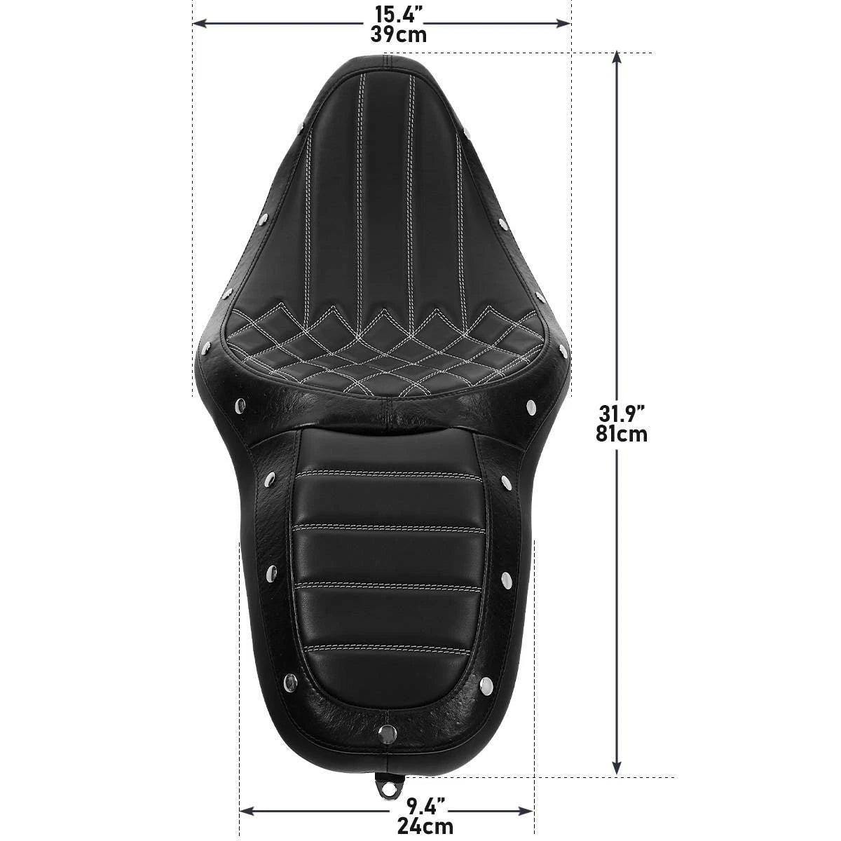 Seat Backrest Pad for Harley Electra Street Road Glide (2014–2023)