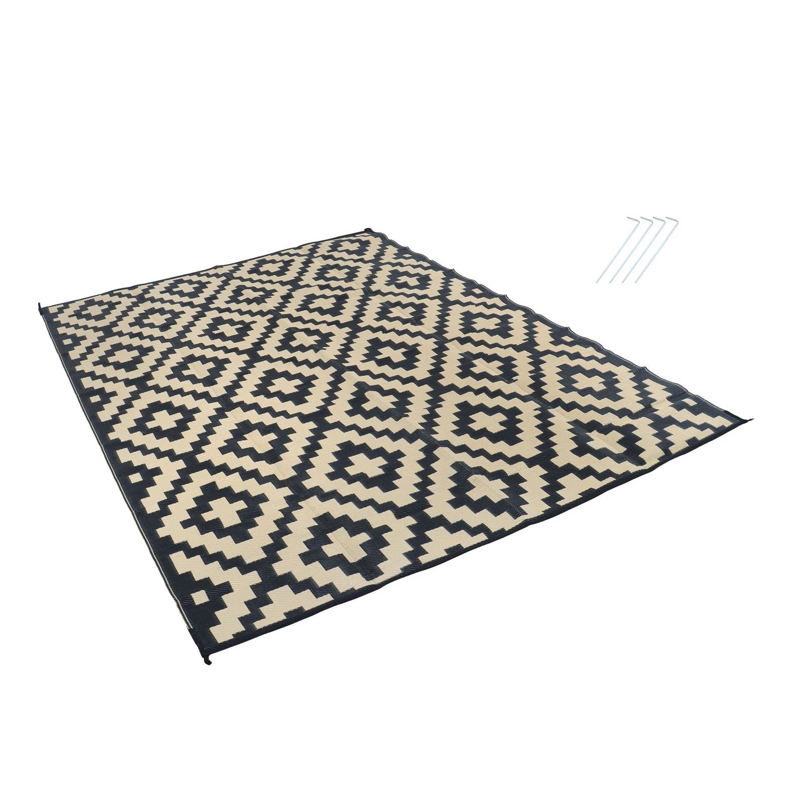 Outdoor Rug for Patio Backyard (9x12 ft)