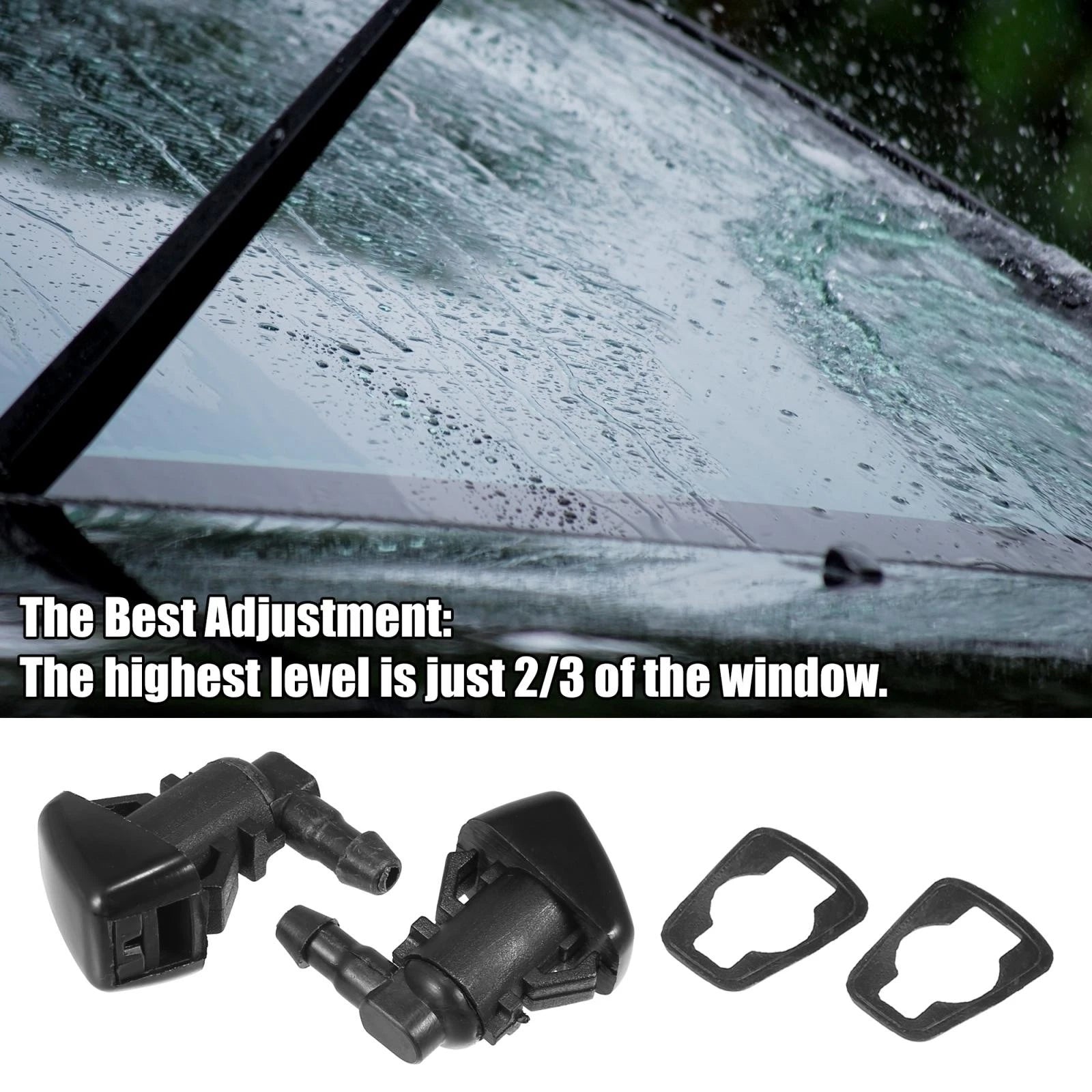 11pcs Front Windshield Washer Nozzle Kit 7T4Z17603A for Ford Edge (2007–2010)
