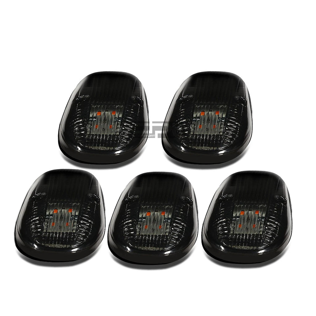 5Pcs Smoked Housing Yellow LED Cab Roof Running Light for Dodge Ram (1999–2001)