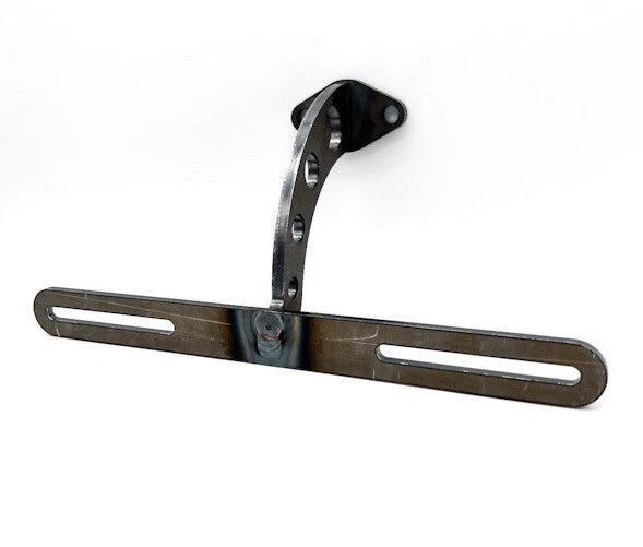 Drilled License Plate Bracket for Street Hot Rod Custom Steel Universal (Universal)