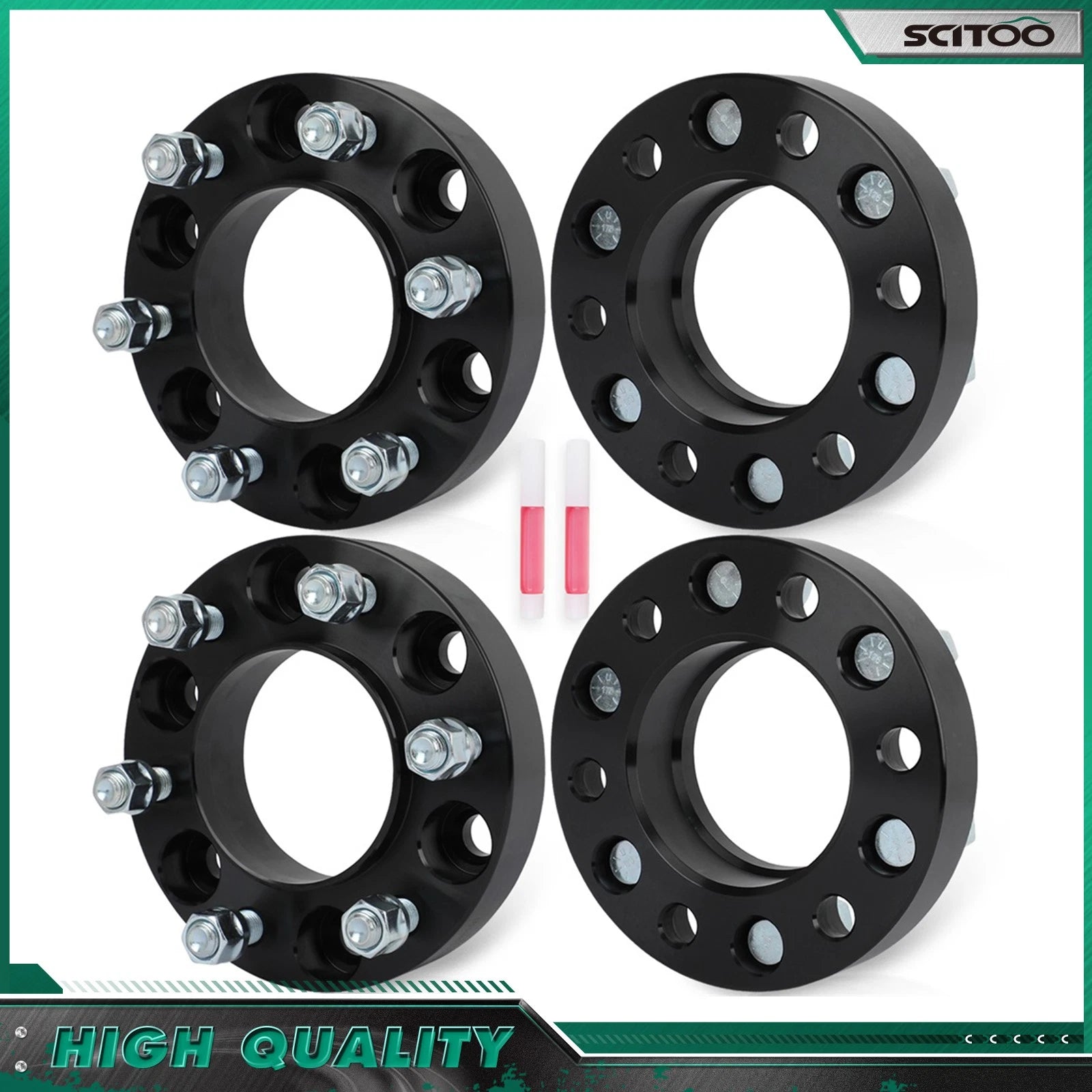 4X 1.25" Hub Centric Wheel Spacers 6x5.5 14x1.5 for Toyota Tundra (2022–2025)