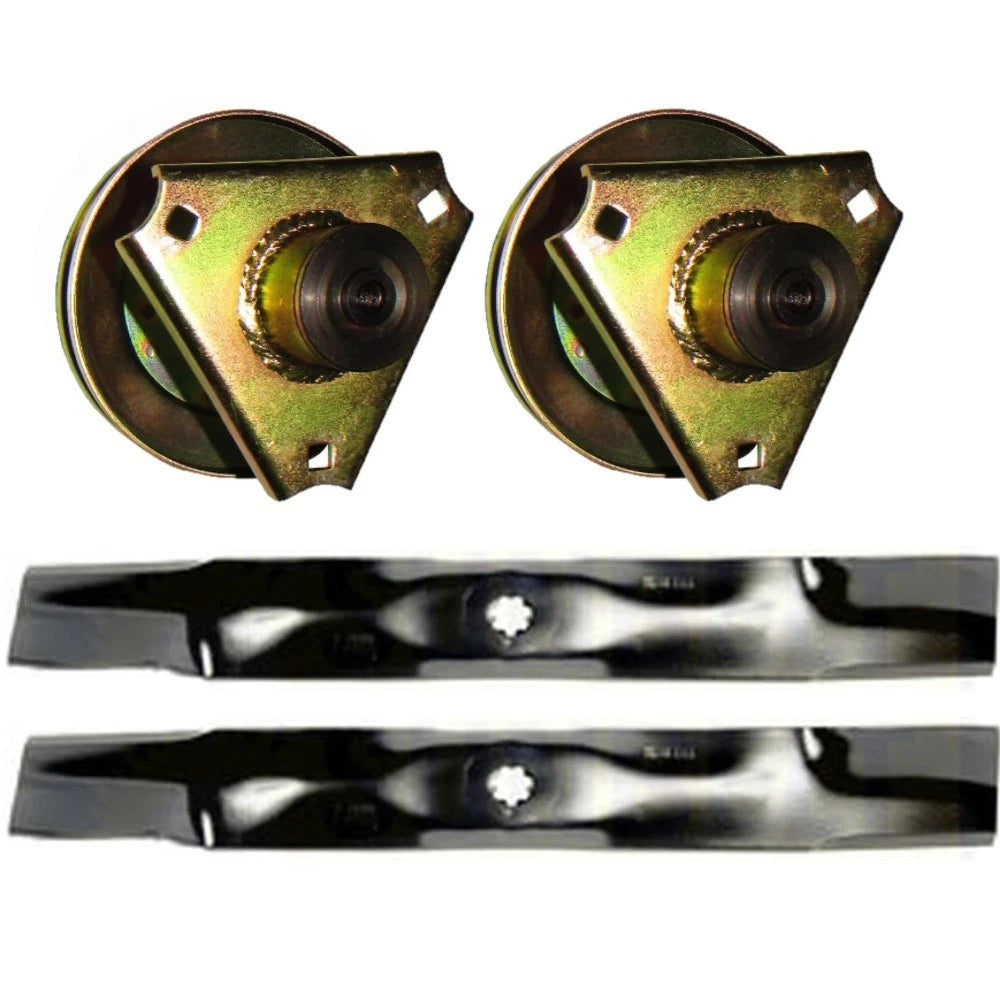 Spindle Assembly & Bagging Blade Kit for John Deere (AM126225, GY00038, AM137327)