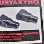 Kuryakyn 8926 Passenger Peg Adapter Taper Black for Harley Softail (2018–2023)