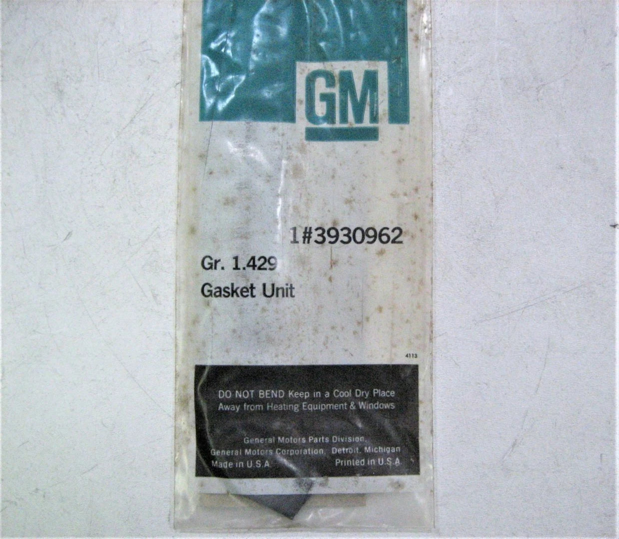 Engine Oil Pan Sump Gasket for Chevrolet 6 Cyl. (1962–1975) GM 3930962
