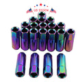 Set of 4 Extended Forged Aluminum Tuner Racing Lug Nuts for JDM Vehicles