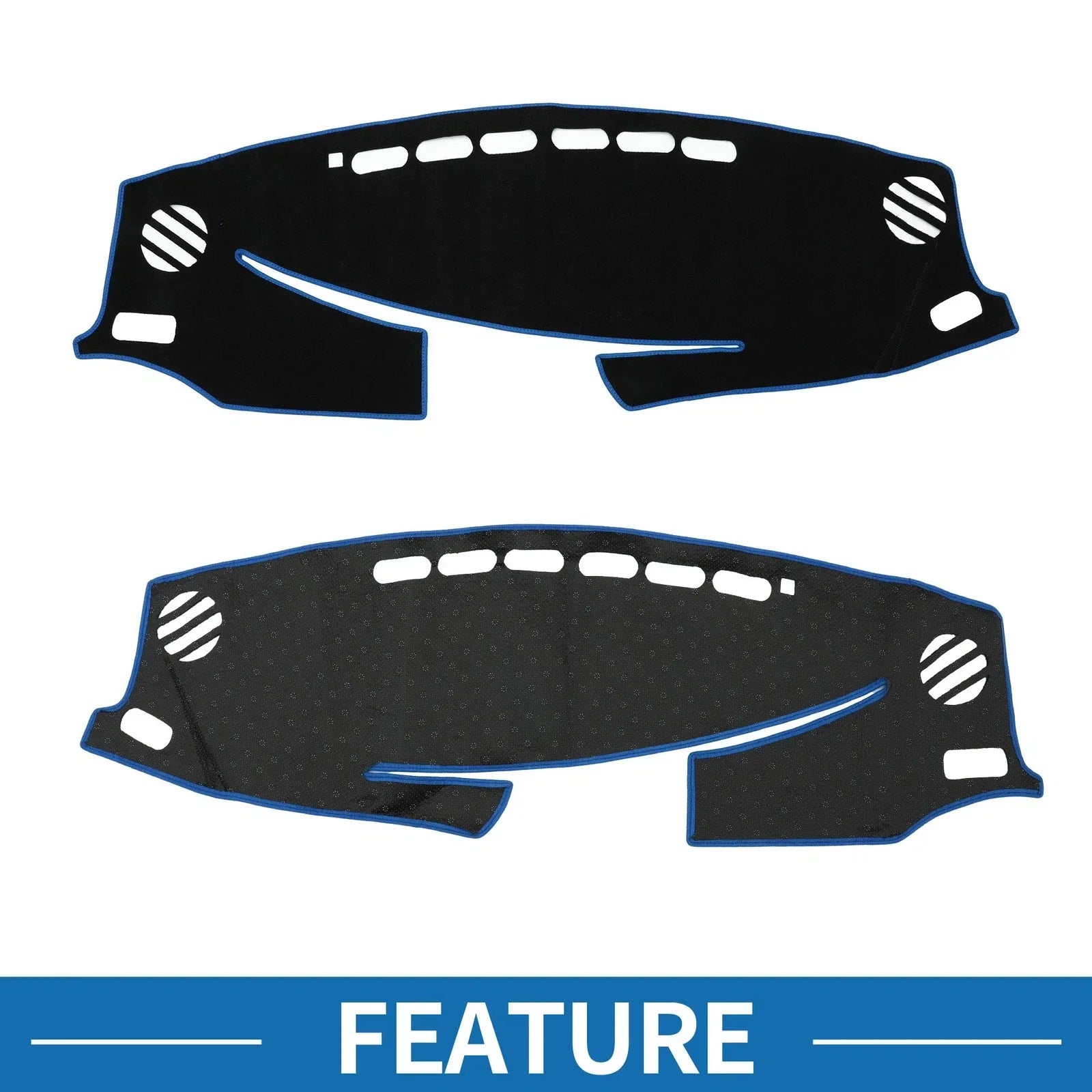 Dashboard Cover Mat for Lexus ES ES350 2013-2018 Sun Protector Pad Black Blue