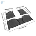 Set of 3 TPE Floor Mats Liners for Toyota Tundra Double Cab/CrewMax (2007–2011)
