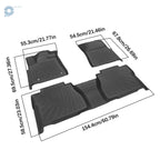Set of 3 TPE Floor Mats Liners for Toyota Tundra Double Cab/CrewMax (2007–2011)