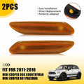 2X Amber LED Front Side Marker Light Lamps for MINI Cooper R60 (2011–2016)