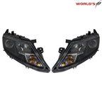 2X Halogen Headlight Set for Ford Fusion (2010–2012) Black Housing