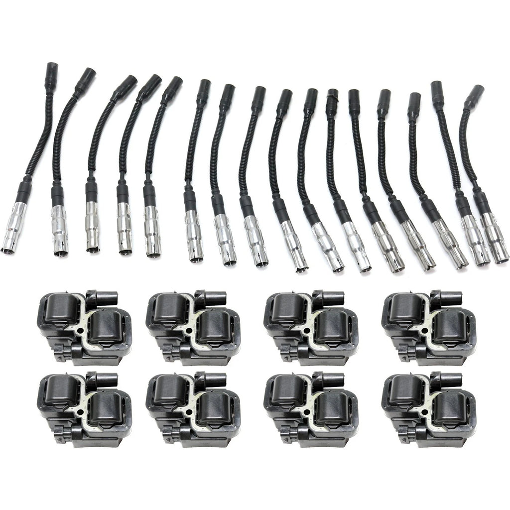 Ignition Coil and Spark Plug Wire for Mercedes Benz SL500 S430 S500 E500