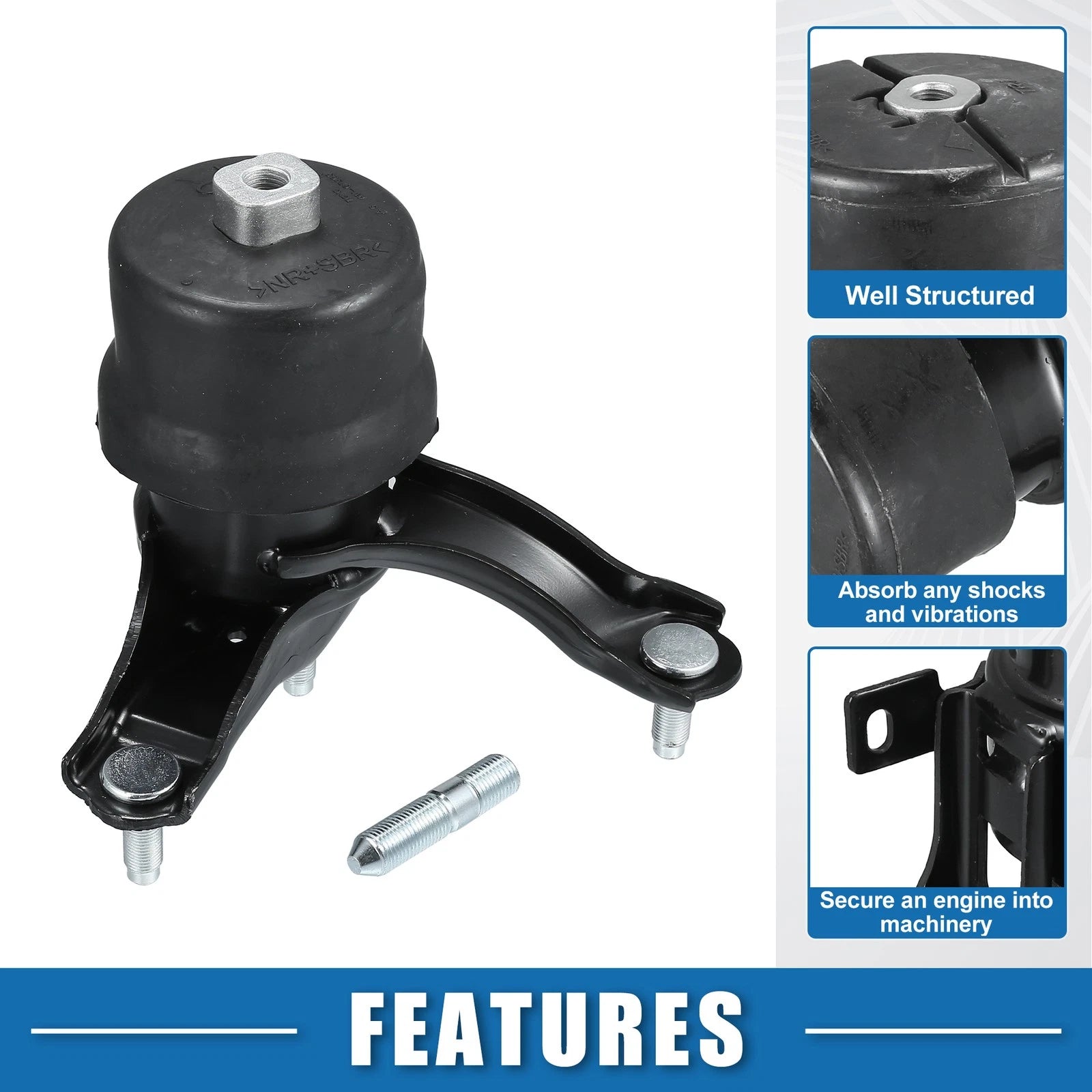 Engine Motor Mount Right & Transmission Mount for Toyota Highlander (2008–2011)
