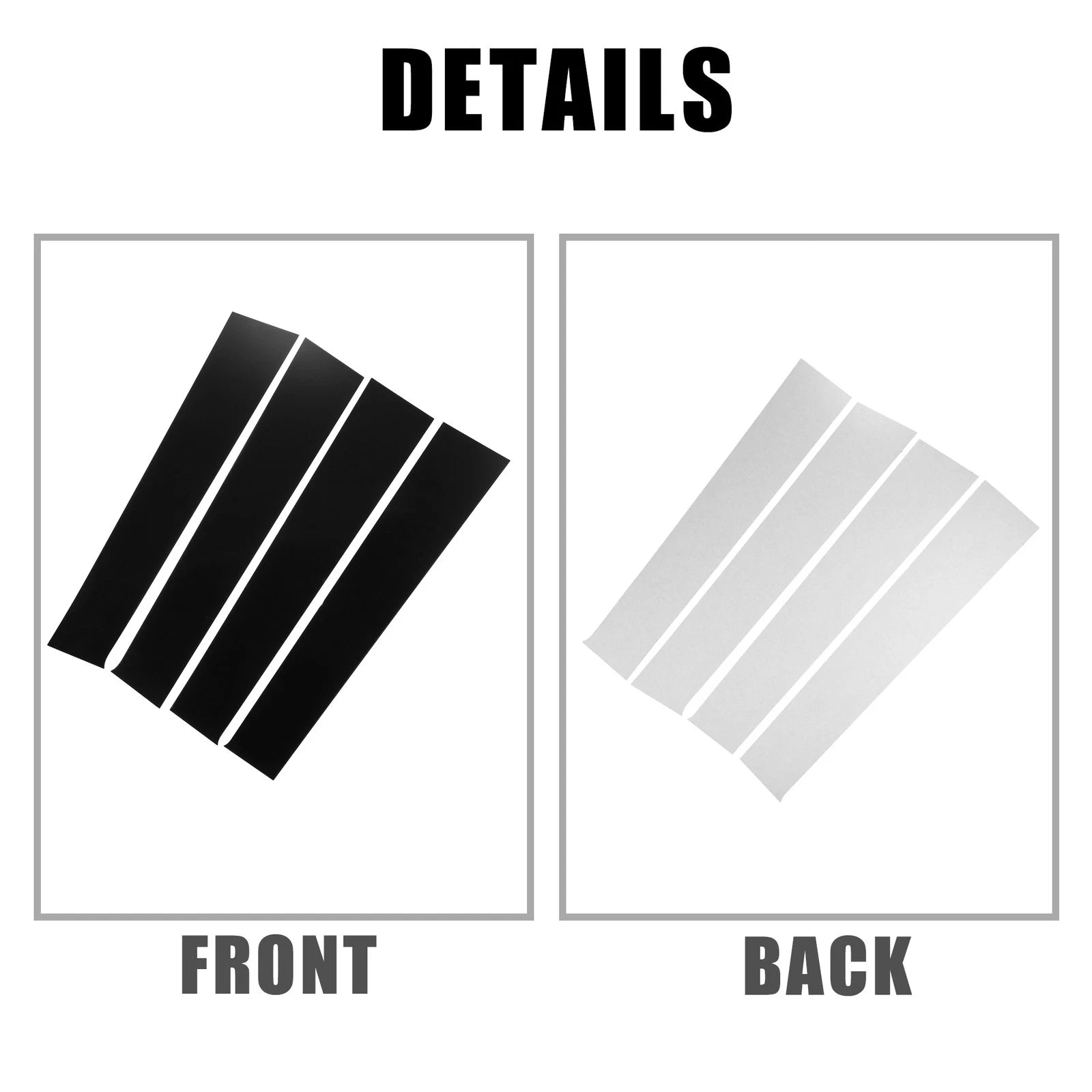 Set of 4 Door Cover Panel Trim Stickers for Dodge Ram 
