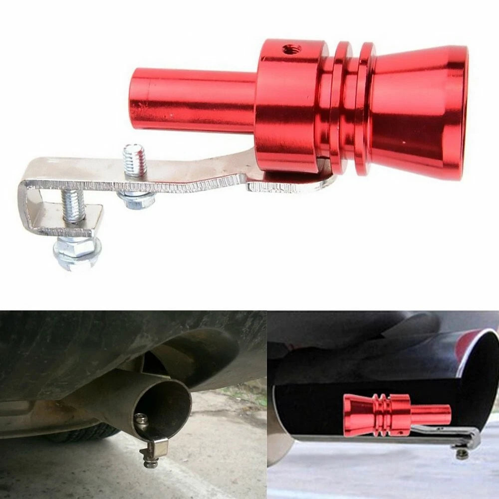 Turbo Exhaust Muffler Pipe Sound Whistle Blow Off Valve Simulator for XL PY
