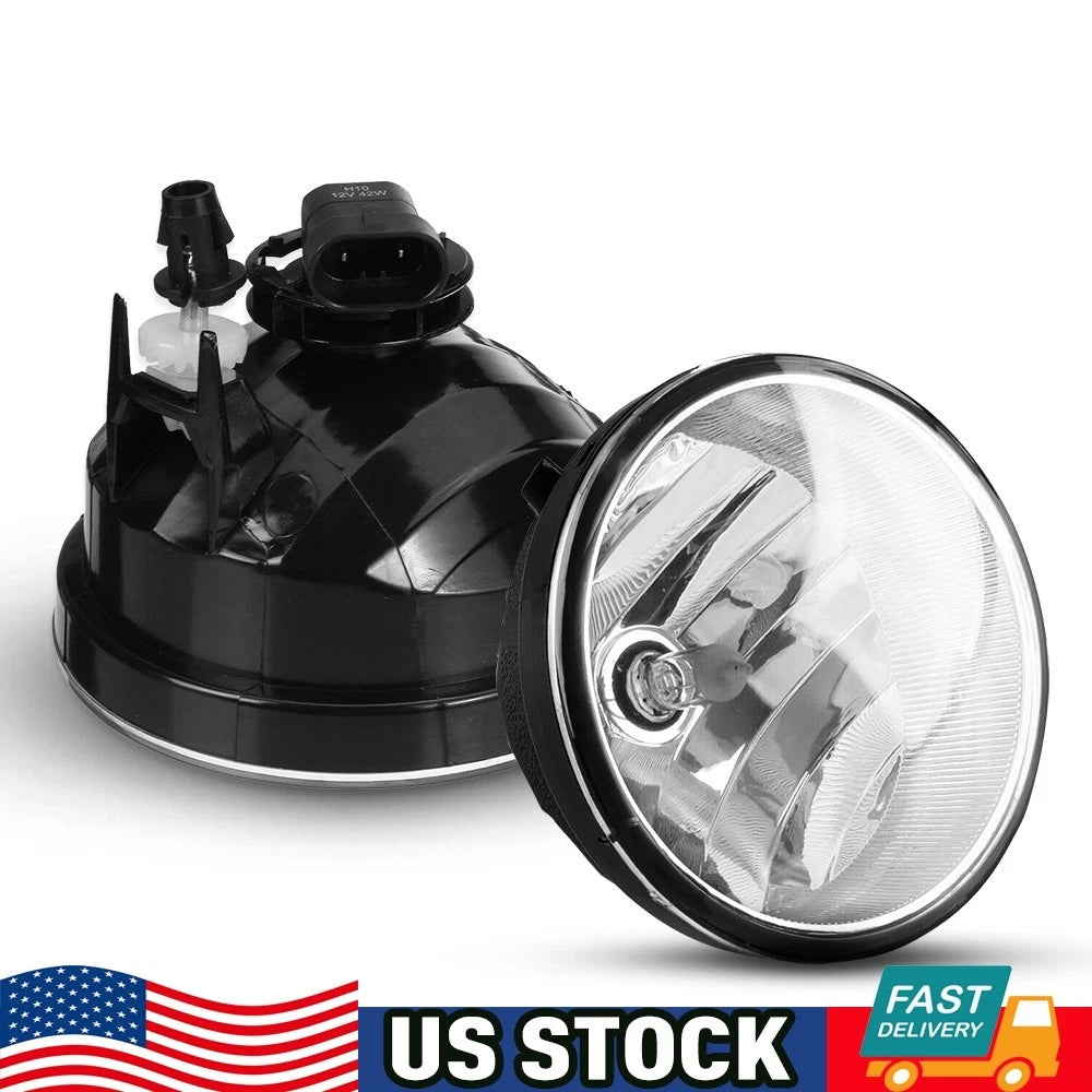 2X Fog Light Lamp Assemblies for Tacoma (2005–2011) Tundra (2007–2013)