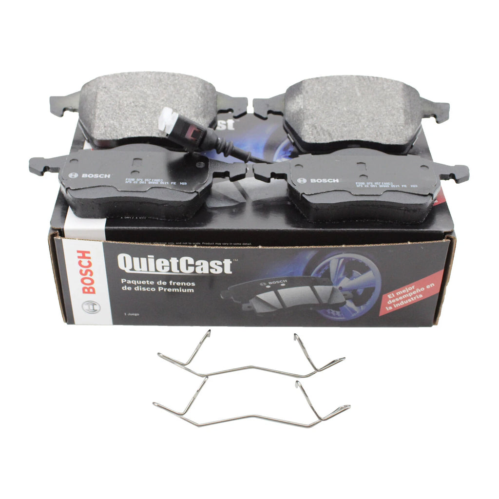 Set of 4 Bosch QuietCast Front Semi-Met Brake Pads for Audi A4 A8 TT, VW Beetle Golf Jetta (2000–2023)