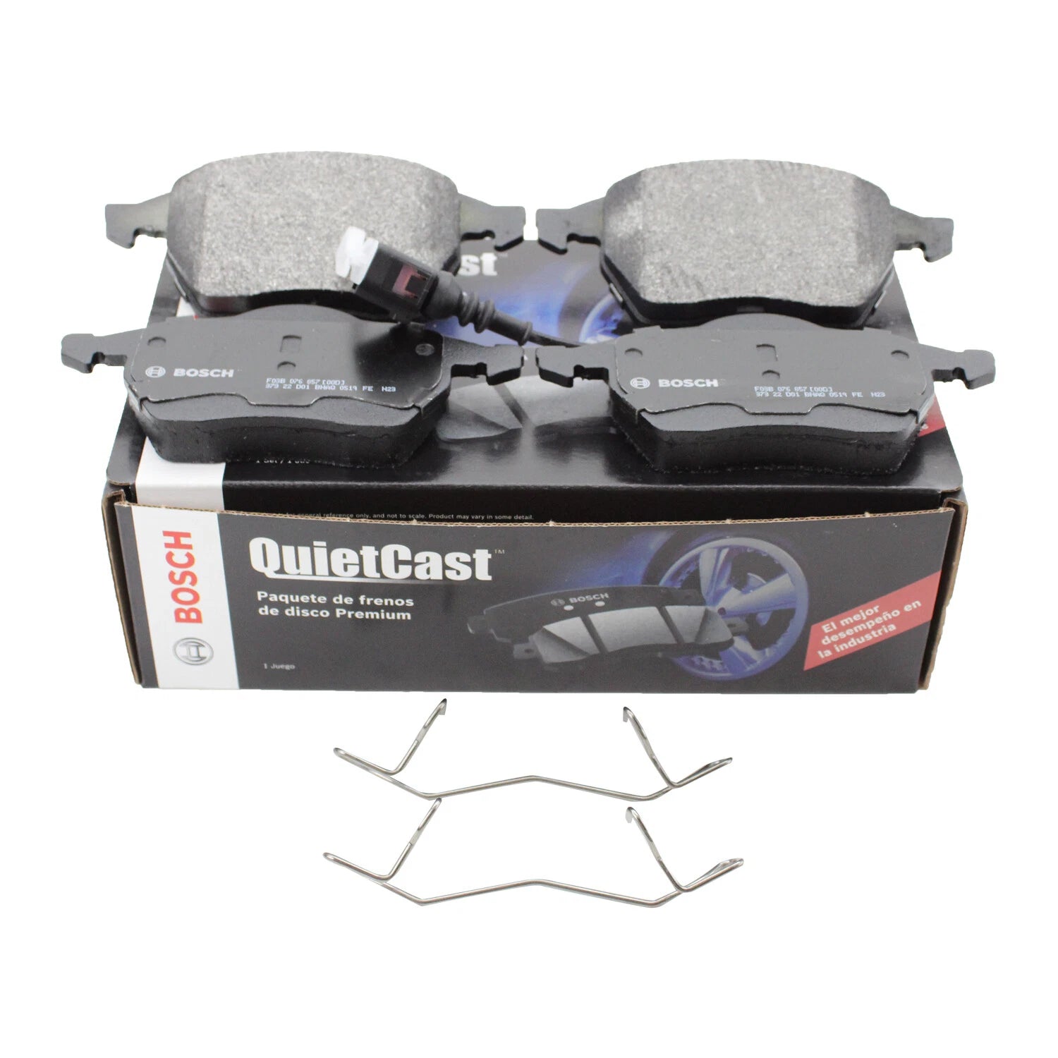 Set of 4 Bosch QuietCast Front Semi-Met Brake Pads for Audi A4 A8 TT, VW Beetle Golf Jetta (2000–2023)