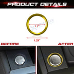 Engine Start Stop Ignition Switch Button Ring Cover for Audi A4 S4 (2010-2019)