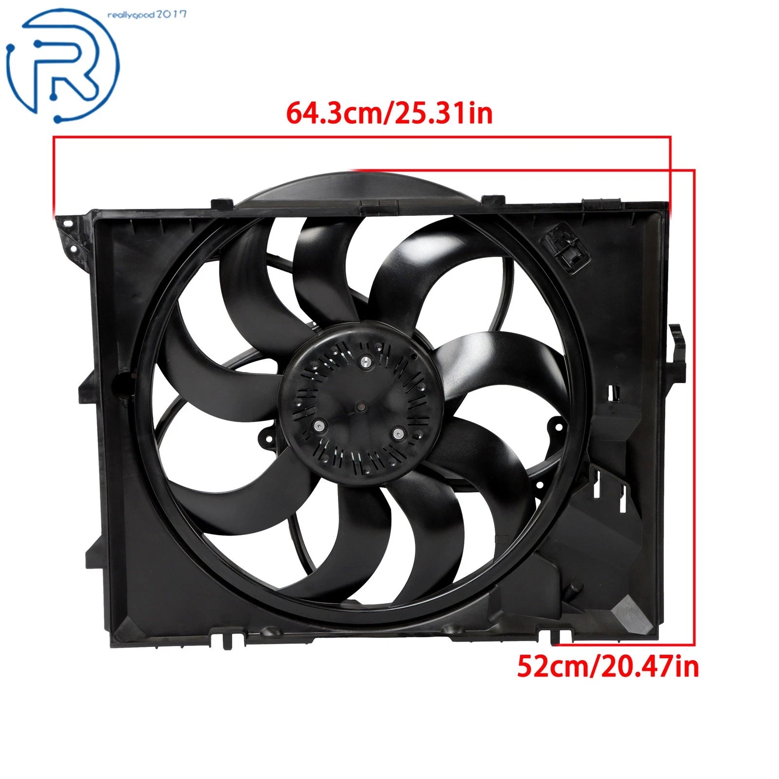 Radiator Cooling Fan Assembly 600W for BMW E90 128i 323i 325i 328i 330i