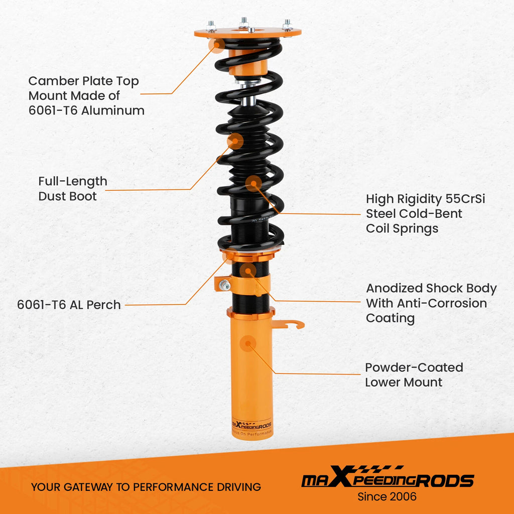 Full Set Coilovers Shock Struts & Springs for BMW X5 (2001-2005)