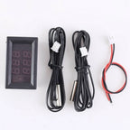 LED Dual Temperature Display Thermometer with Probe for Various Applications