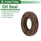 Set of 5 Oil Seal FKM Rubber 20x40x7mm for Automotive Applications