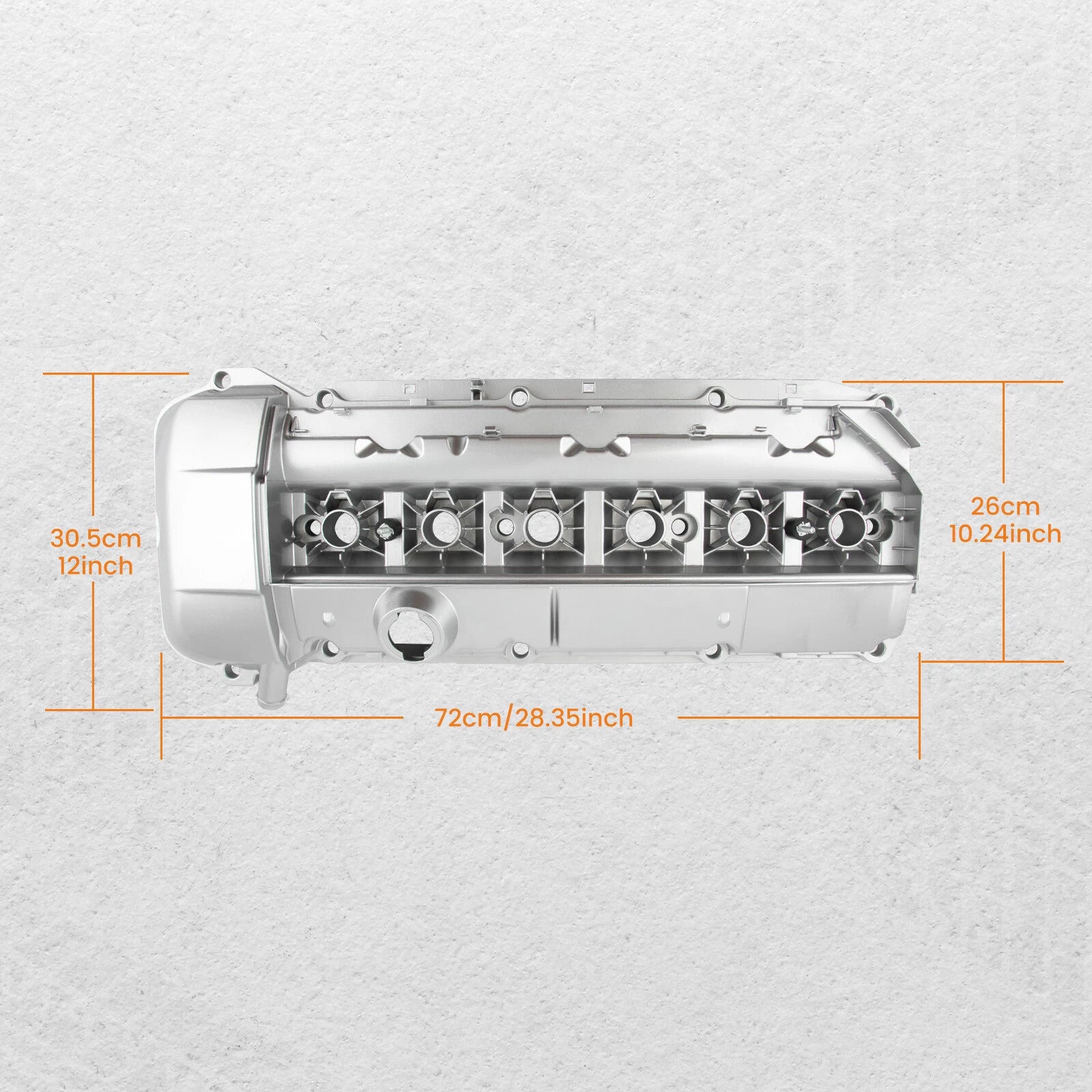 Aluminum Valve Cover with Gasket & Bolts for BMW 325i 330i 525i X3 X5 Z4 (2003–2006)