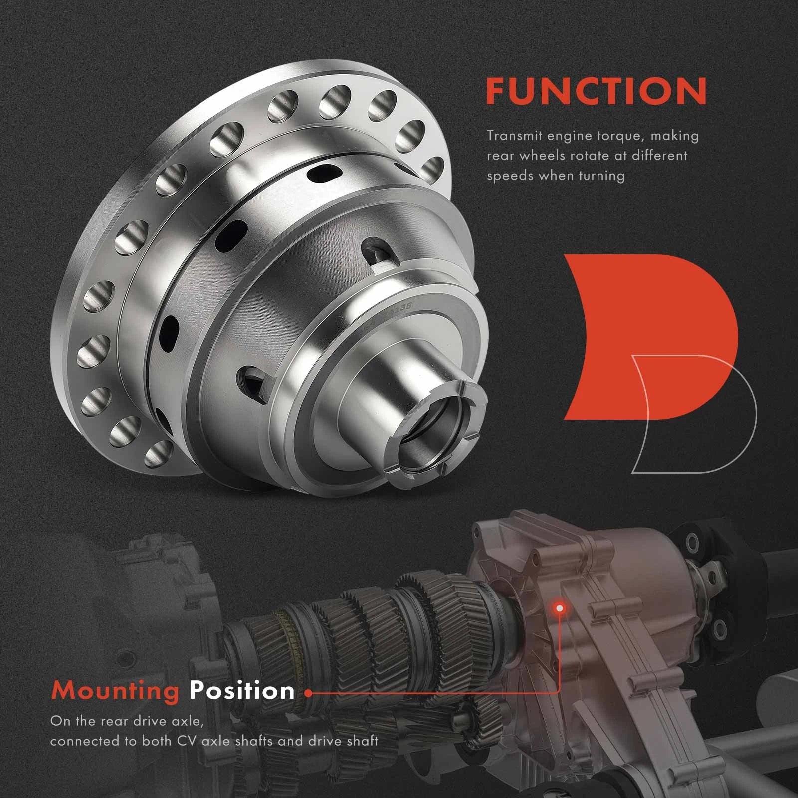 Differential Front for Honda CR-V (1997-2001) 4WD