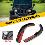 Water Rain Diverters for Jeep Wrangler JK (2007–2017) EXV
