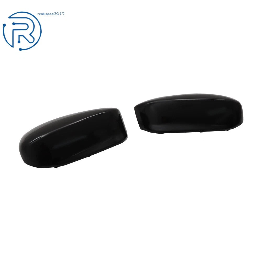 Set of 2 Plastic Gloss Black Side Mirror Covers for Honda Accord (2008-2012)