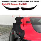 Gloss Black Rear Roof Spoiler Wing Trim for Mini Cooper S JCW F65 F66 (2024+)