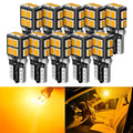10X Amber Yellow LED Bulbs for Various Models