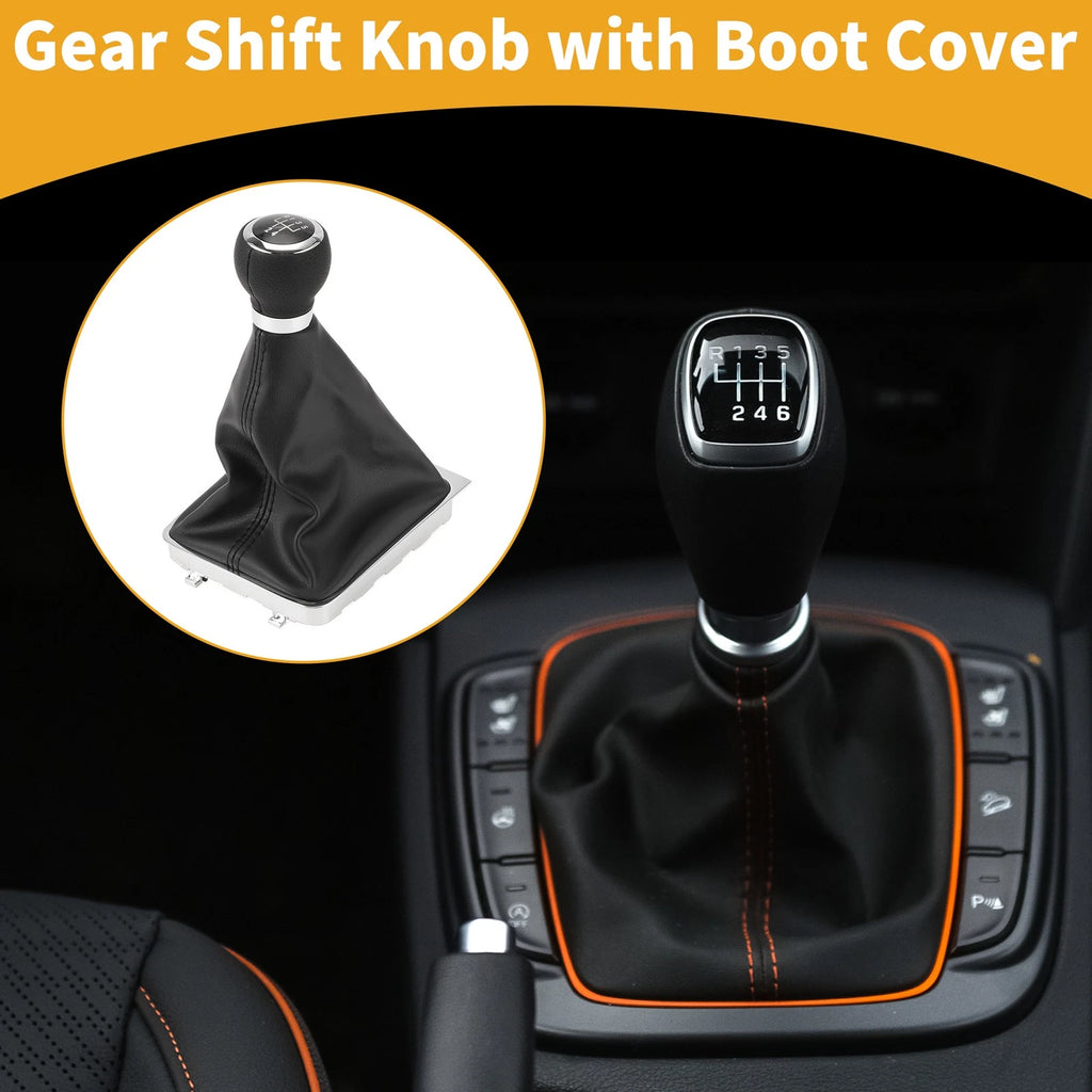 5 Speed Gear Shifter Knob W/ Cover No.3C0711113A for VW Passat (2006–2010)